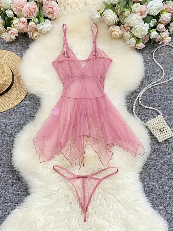 Encanto de Medianoche – Camisón de Malla