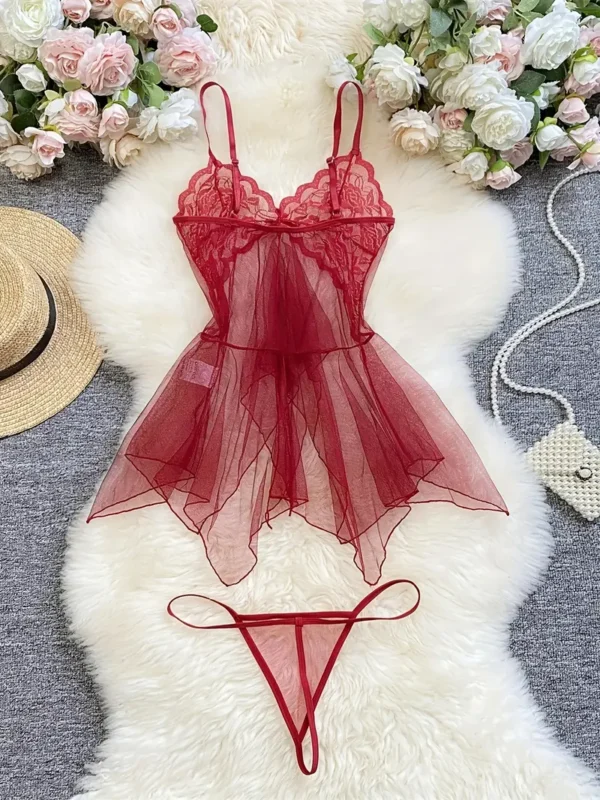 Encanto de Medianoche – Camisón de Malla - Image 2